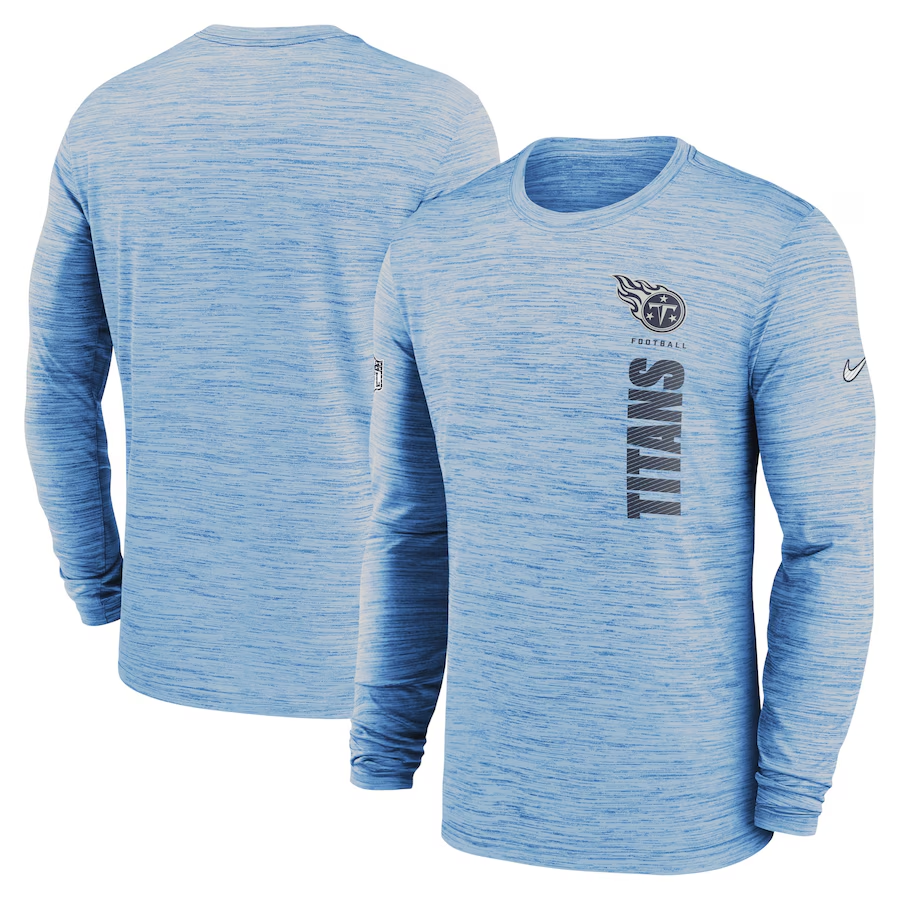 Men Tennessee Titans blue style 2 2024 Nike NFL long sleeve t shirts